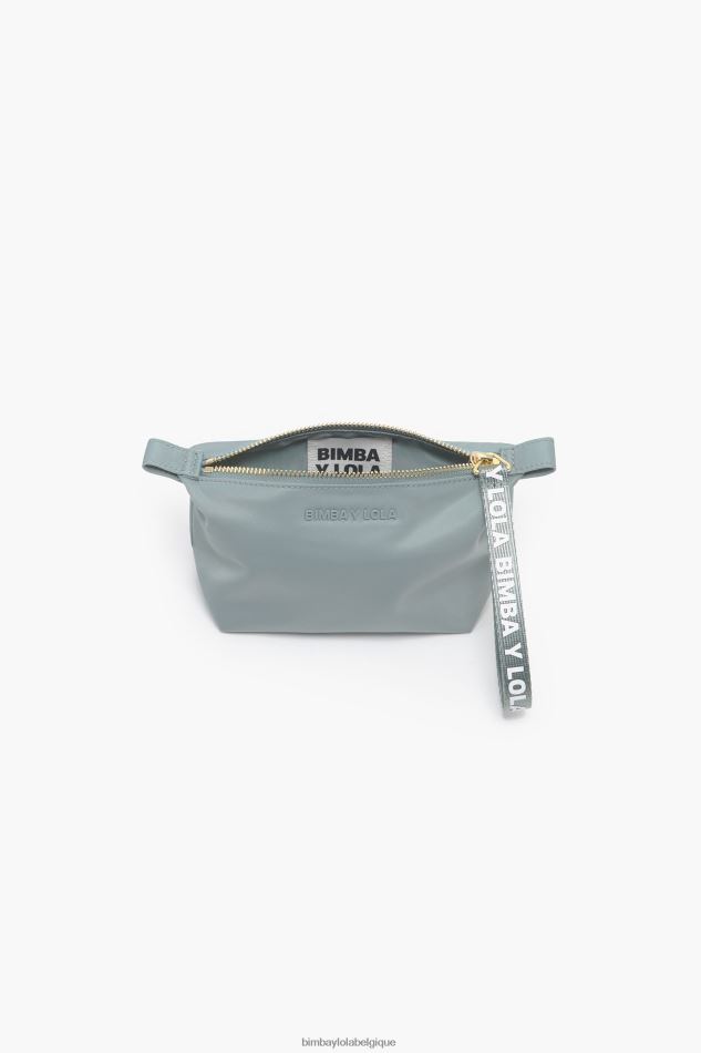 accessoires Bimba Y Lola trousse de maquillage trapèze en nylon bleu vert HV44861091