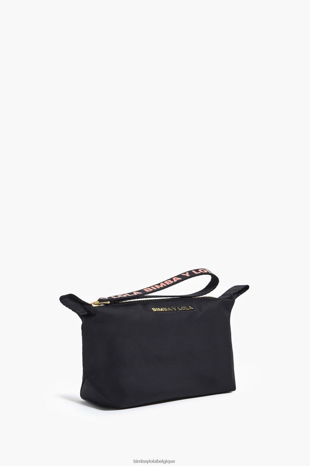 accessoires Bimba Y Lola trousse de maquillage trapèze en nylon noir HV44861102