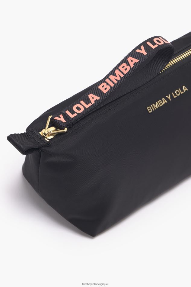 accessoires Bimba Y Lola trousse de maquillage trapèze en nylon noir HV44861103
