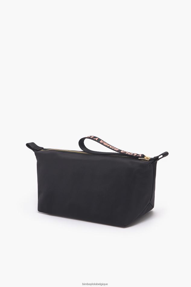 accessoires Bimba Y Lola trousse de maquillage trapèze en nylon noir HV44861103