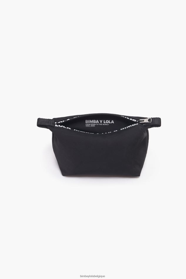 accessoires Bimba Y Lola trousse de maquillage trapèze en nylon noir HV44861113