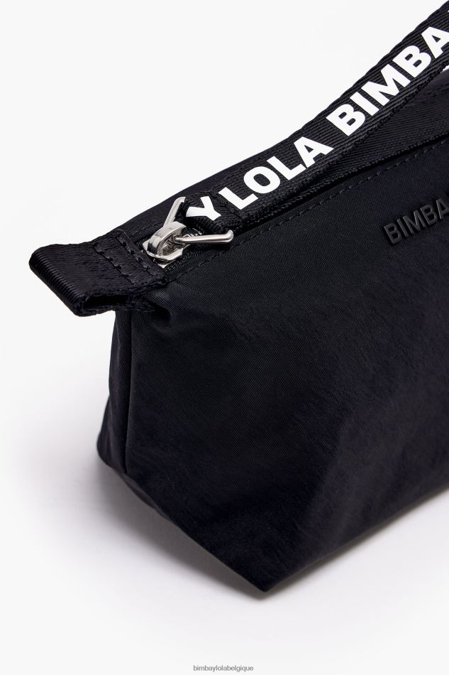 accessoires Bimba Y Lola trousse de maquillage trapèze en nylon noir HV44861114