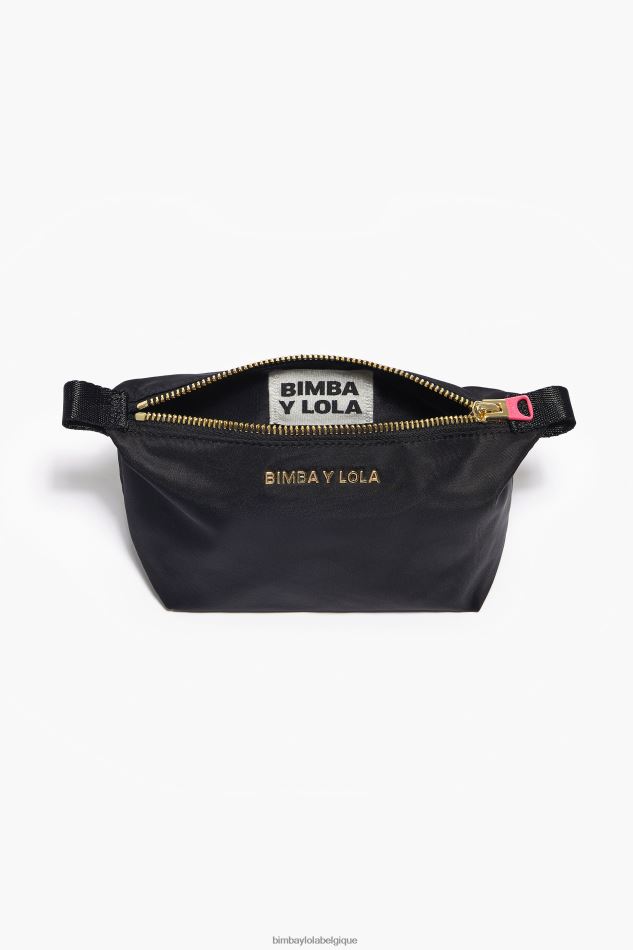 accessoires Bimba Y Lola trousse de maquillage trapèze en nylon noir HV44861115