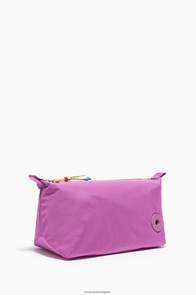 accessoires Bimba Y Lola trousse de maquillage trapèze en nylon rose HV44861106