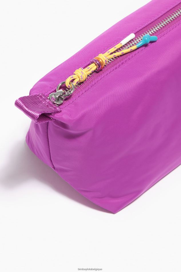 accessoires Bimba Y Lola trousse de maquillage trapèze en nylon rose HV44861109