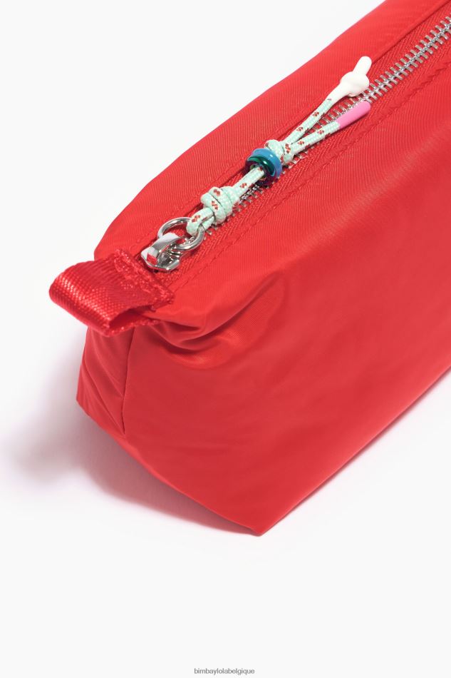 accessoires Bimba Y Lola trousse de maquillage trapèze en nylon rouge HV44861112