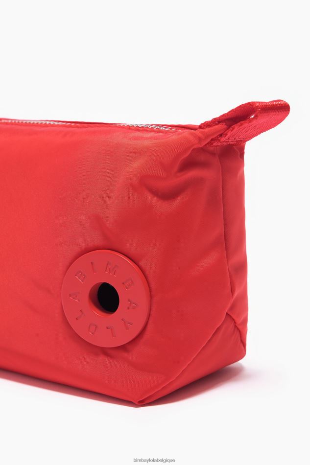 accessoires Bimba Y Lola trousse de maquillage trapèze en nylon rouge HV44861112