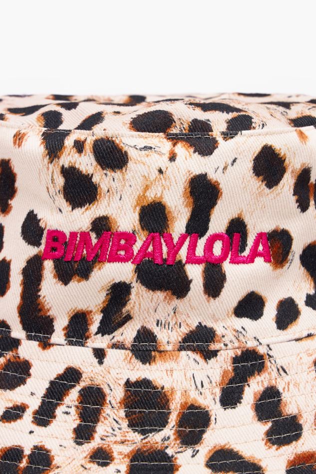 accessoires Bimba Y Lola bob en coton à imprimé léopard naturel HV4486866