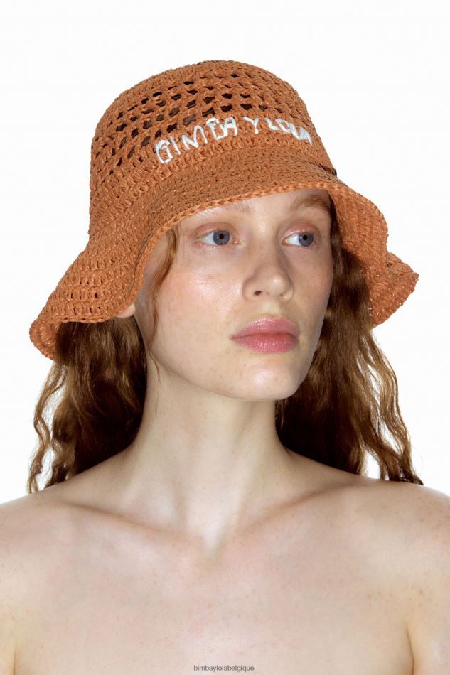 accessoires Bimba Y Lola bob en raphia orange HV44861205
