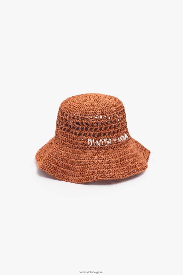 accessoires Bimba Y Lola bob en raphia orange HV44861205