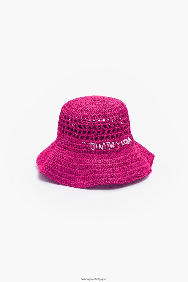 accessoires Bimba Y Lola bob en raphia rose HV4486854