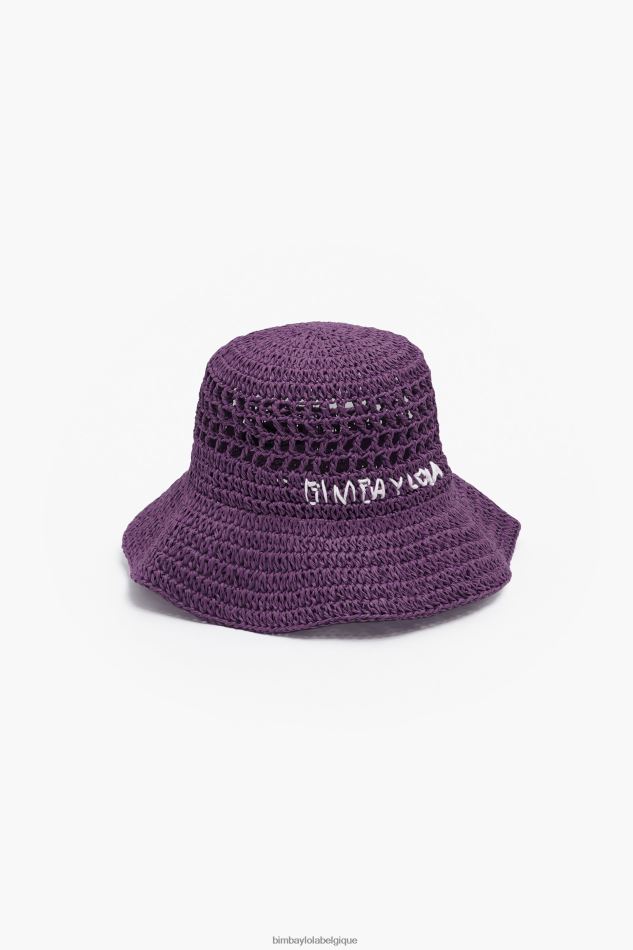 accessoires Bimba Y Lola bob en raphia violet HV44861203