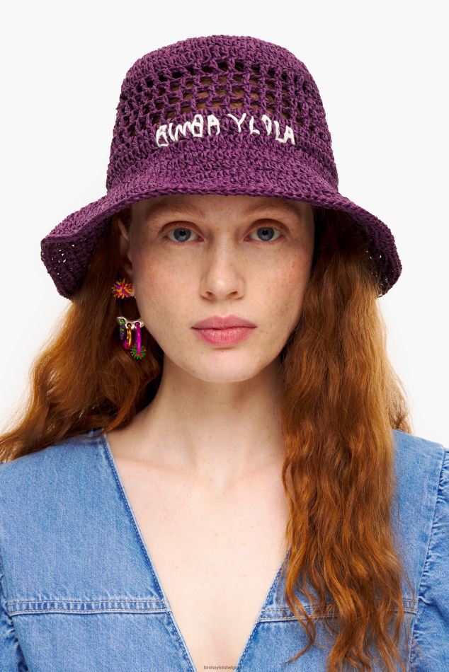 accessoires Bimba Y Lola bob en raphia violet HV4486855