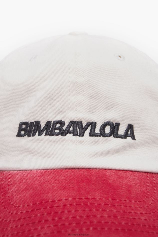 accessoires Bimba Y Lola casquette en coton bicolore blanc HV4486872