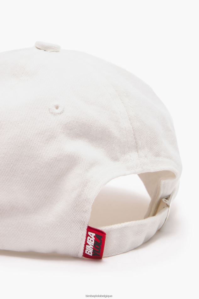 accessoires Bimba Y Lola casquette en coton bicolore blanc HV4486872