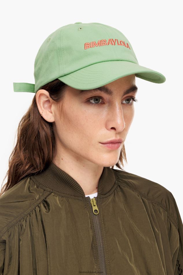 accessoires Bimba Y Lola casquette en coton vert HV4486859