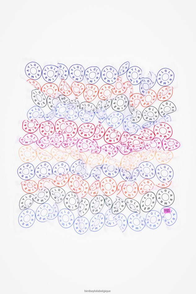 accessoires Bimba Y Lola châle à logos blanc HV4486624