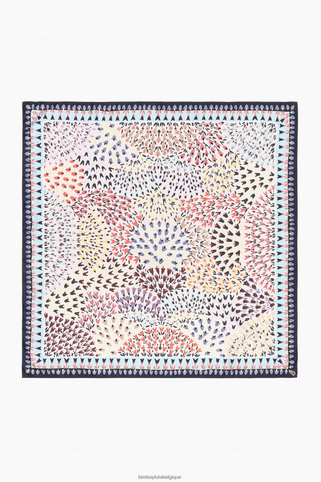 accessoires Bimba Y Lola écharpe fleurs blanc HV4486623