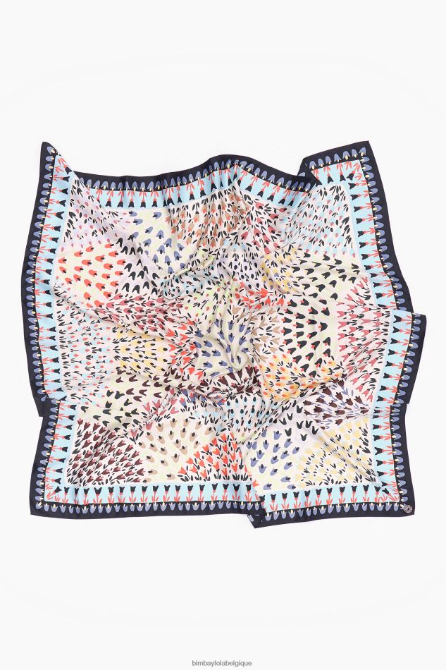 accessoires Bimba Y Lola écharpe fleurs blanc HV4486623