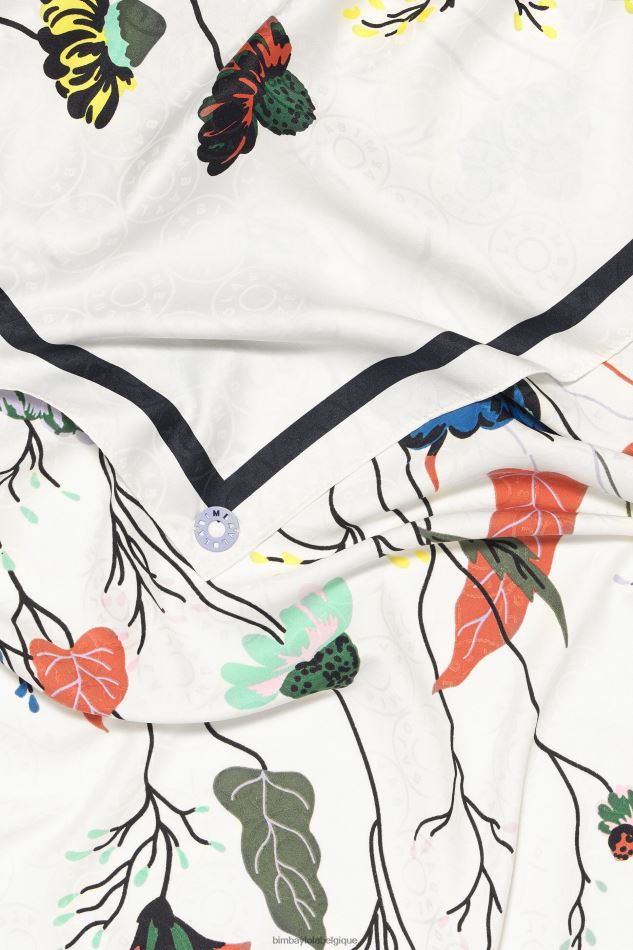 accessoires Bimba Y Lola écharpe fleurs blanc HV4486653