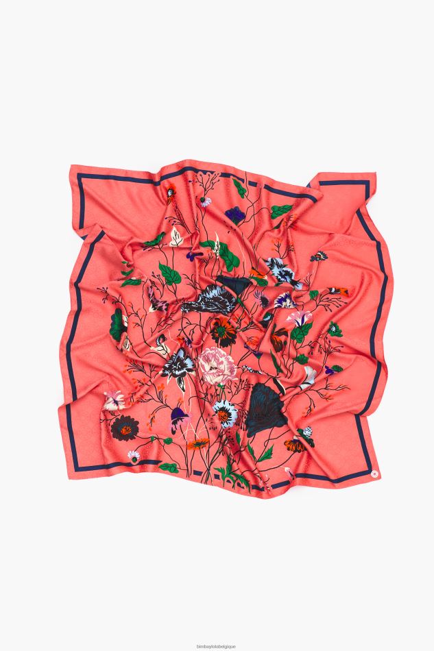 accessoires Bimba Y Lola écharpe à fleurs corail HV4486608