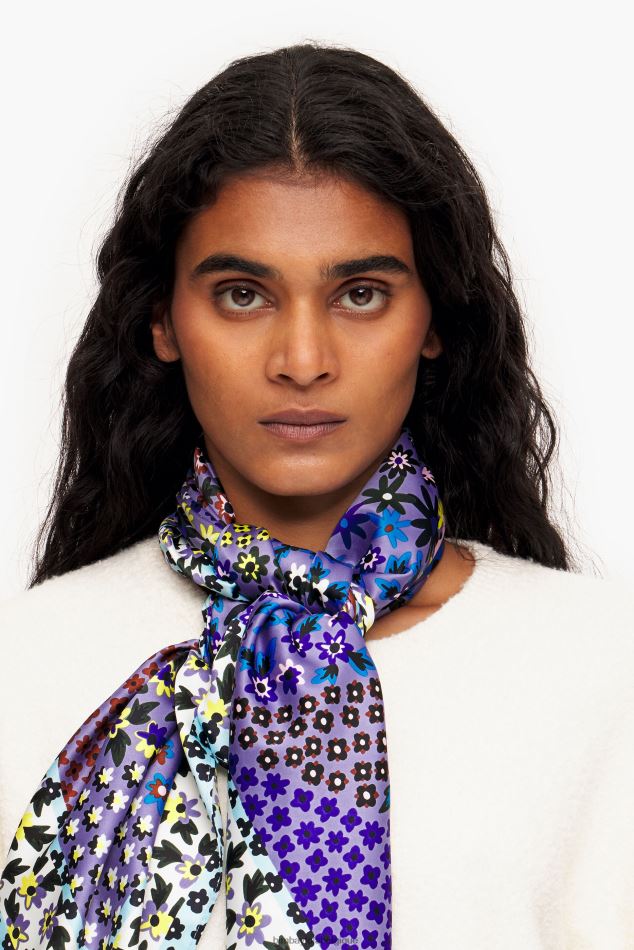 accessoires Bimba Y Lola écharpe à fleurs lilas HV4486630