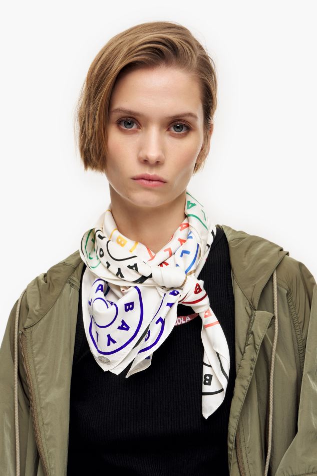 accessoires Bimba Y Lola écharpe à logos blanc HV4486625