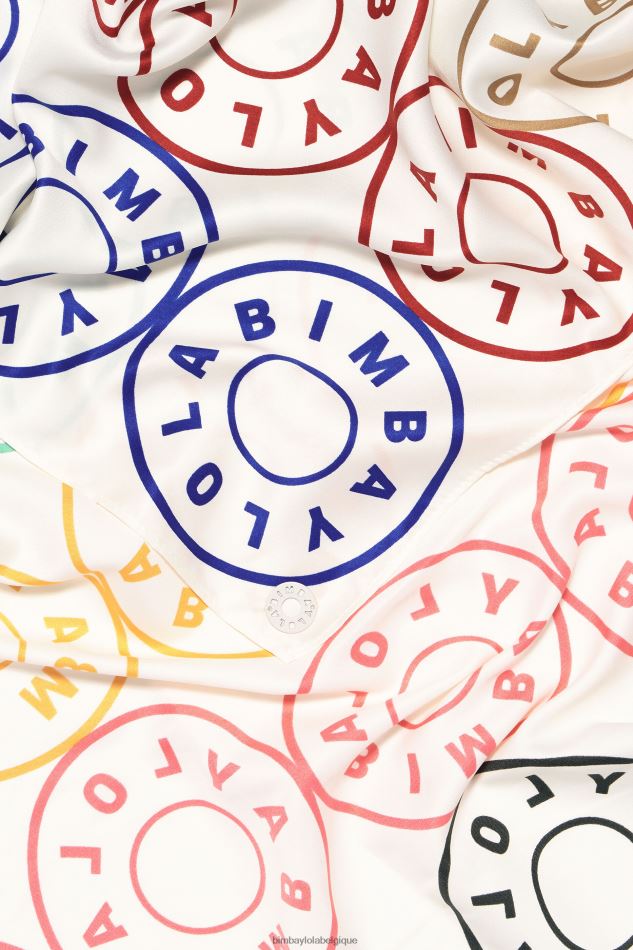 accessoires Bimba Y Lola écharpe à logos blanc HV4486625