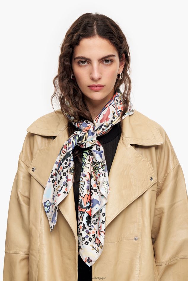 accessoires Bimba Y Lola écharpe oiseaux gris HV4486652