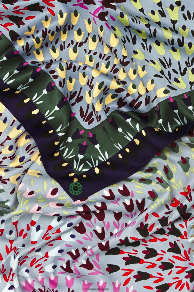 accessoires Bimba Y Lola écharpe tulipes bleu HV4486622