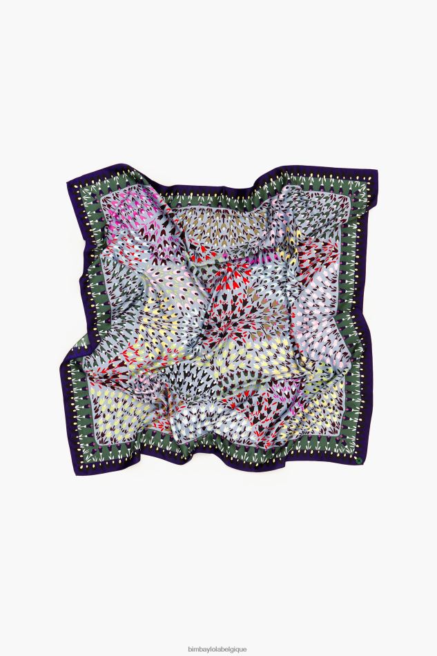 accessoires Bimba Y Lola écharpe tulipes bleu HV4486622