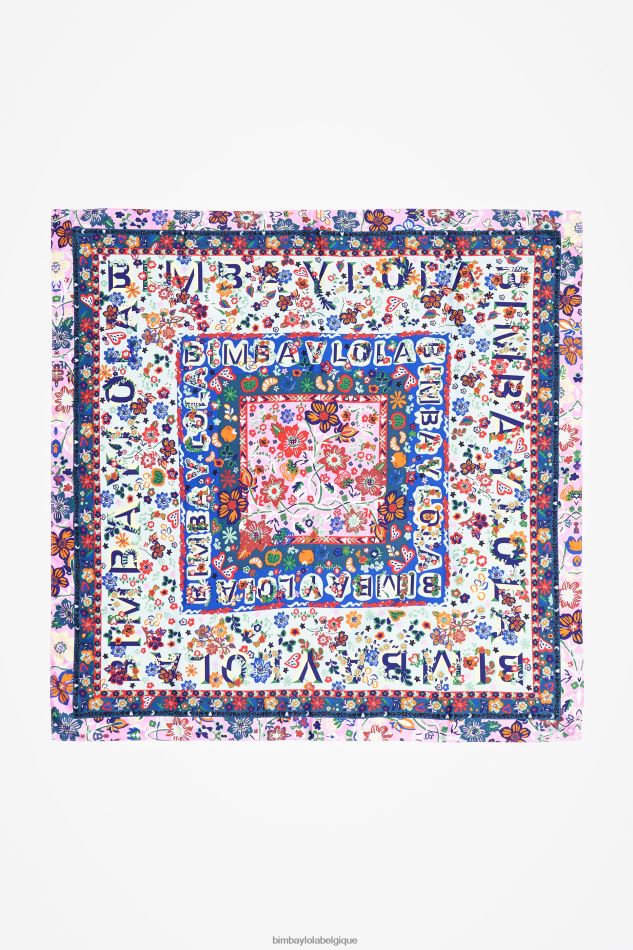 accessoires Bimba Y Lola foulard à fleurs et logos eau HV4486654