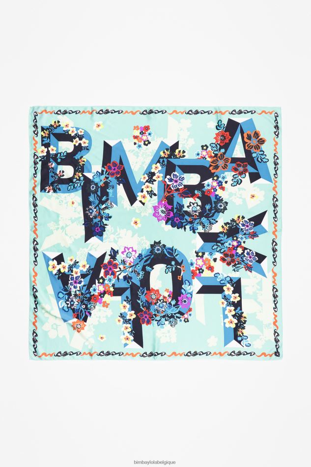 accessoires Bimba Y Lola foulard à fleurs géométriques et logo eau HV4486627