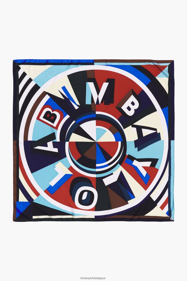 accessoires Bimba Y Lola foulard à logo géométrique rouge HV4486644