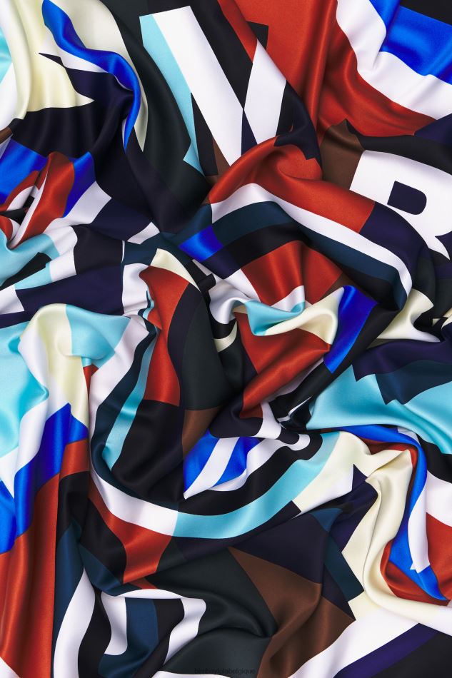 accessoires Bimba Y Lola foulard à logo géométrique rouge HV4486644