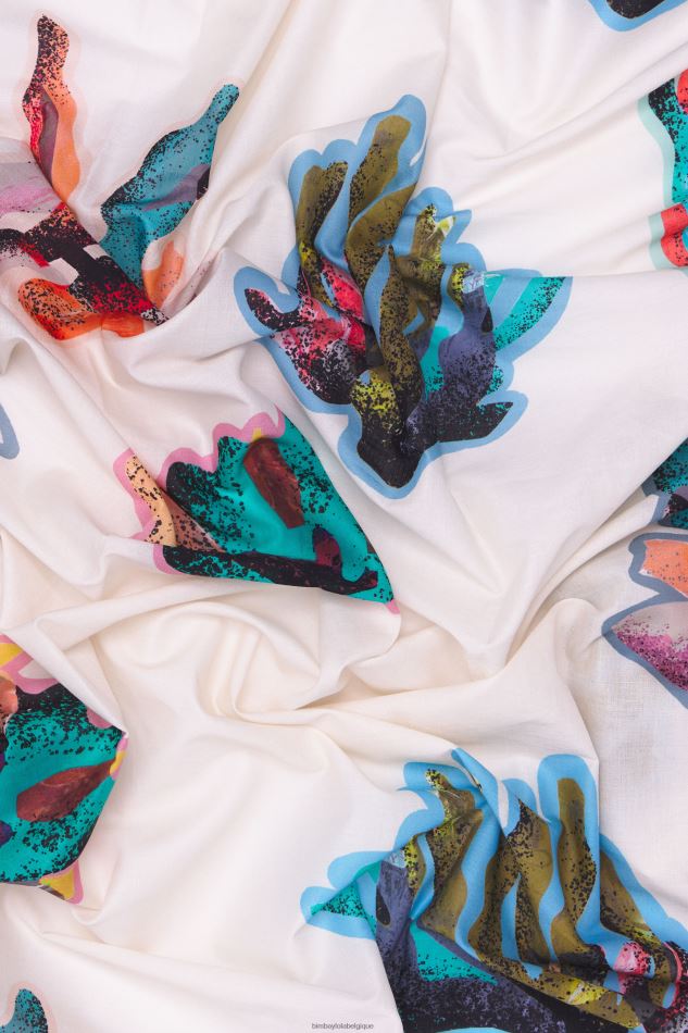 accessoires Bimba Y Lola paréo long en coton imprimé corail HV4486609