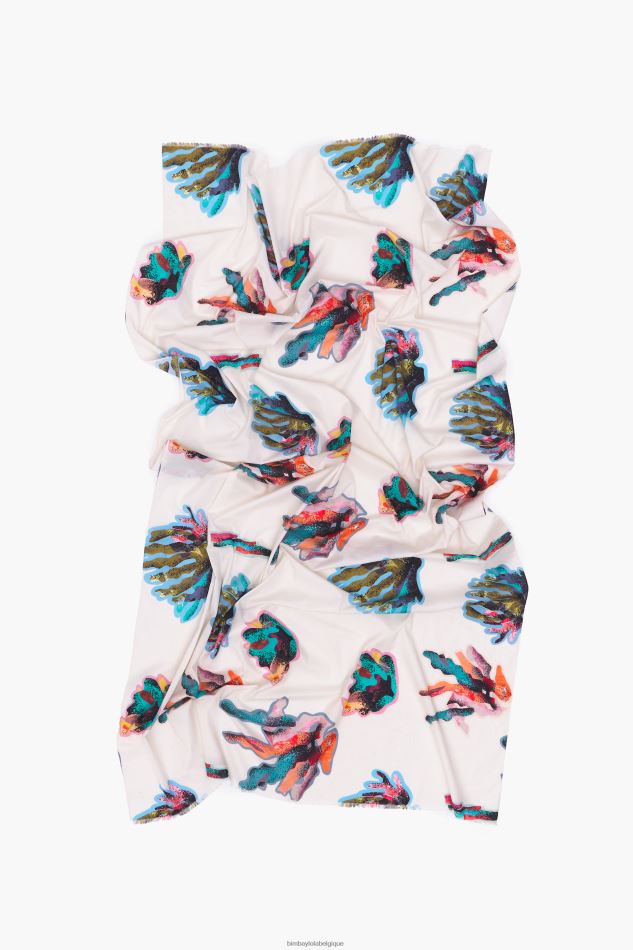 accessoires Bimba Y Lola paréo long en coton imprimé corail HV4486609