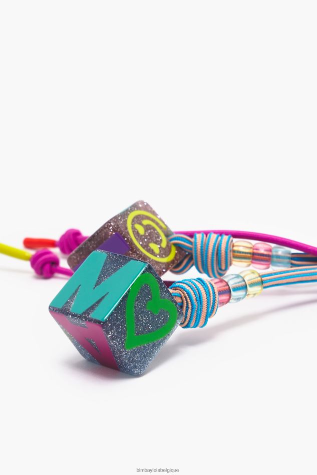 accessoires Bimba Y Lola porte-clés dés bleu et rose HV4486944