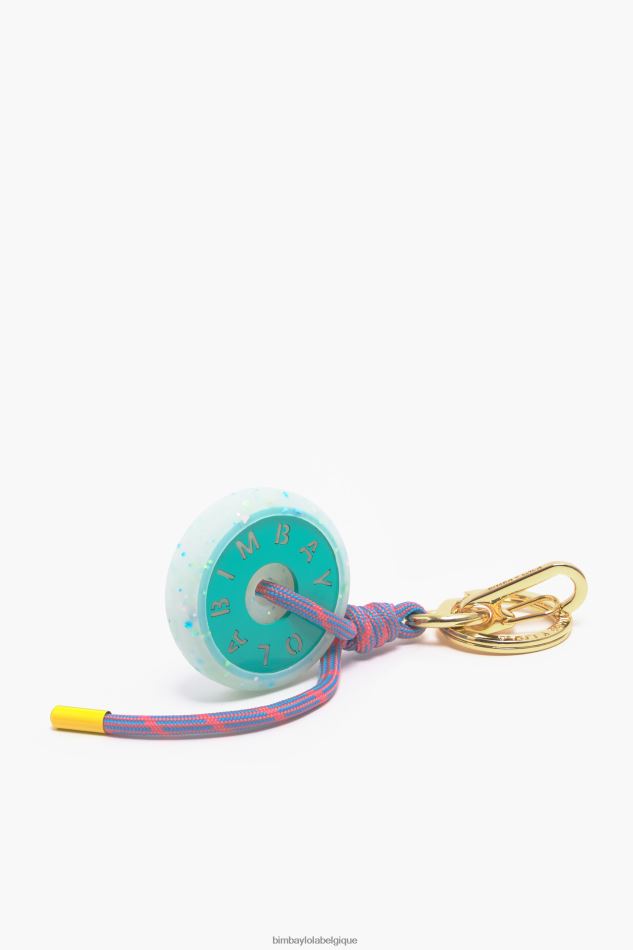 accessoires Bimba Y Lola porte-clés en silicone à logo turquoise HV4486951