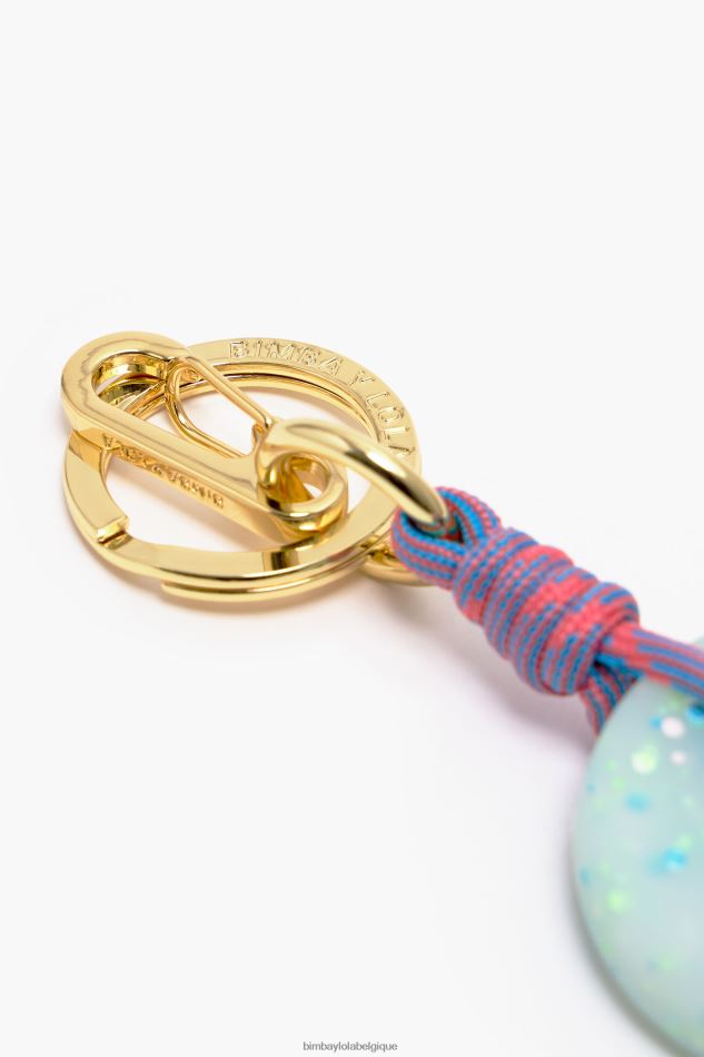 accessoires Bimba Y Lola porte-clés en silicone à logo turquoise HV4486951