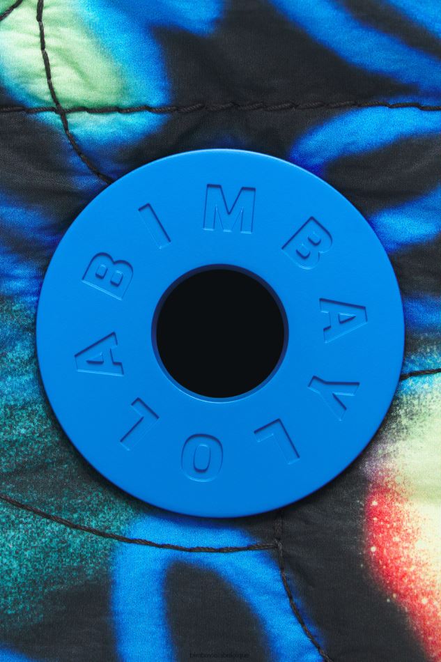 accessoires Bimba Y Lola sac cabas en nylon à fleurs graffiti bleu HV4486132