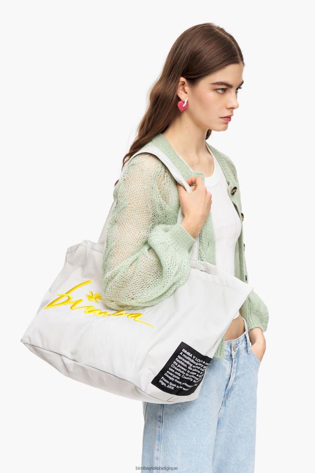 accessoires Bimba Y Lola sac cabas en nylon gris HV4486124