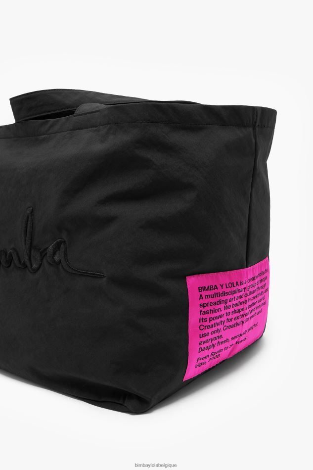 accessoires Bimba Y Lola sac cabas en nylon noir HV4486125