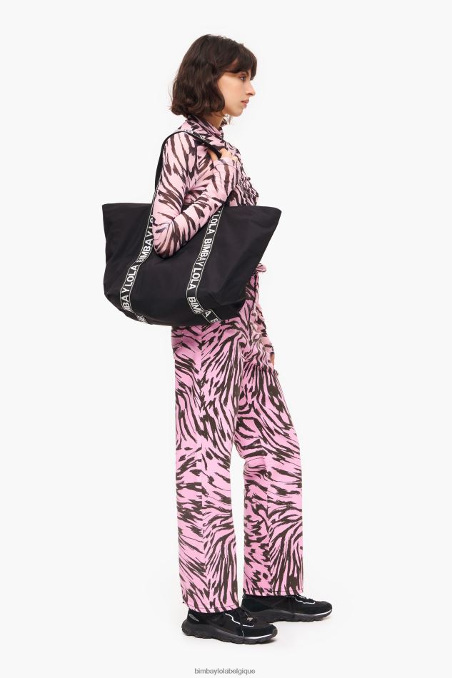 accessoires Bimba Y Lola sac cabas en nylon noir HV4486130