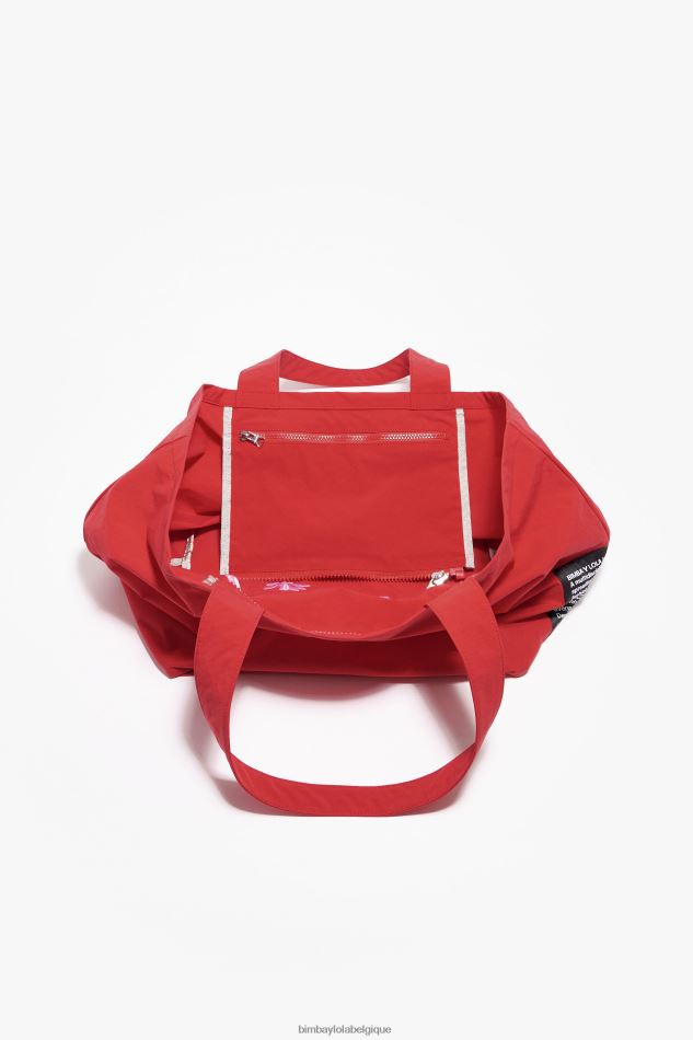 accessoires Bimba Y Lola sac cabas en nylon rouge HV4486123