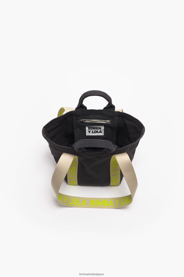 accessoires Bimba Y Lola sac cabas en toile anthracite HV448687