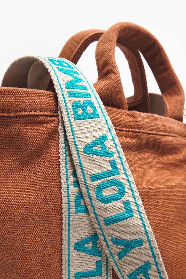 accessoires Bimba Y Lola sac cabas en toile bronzer HV448685