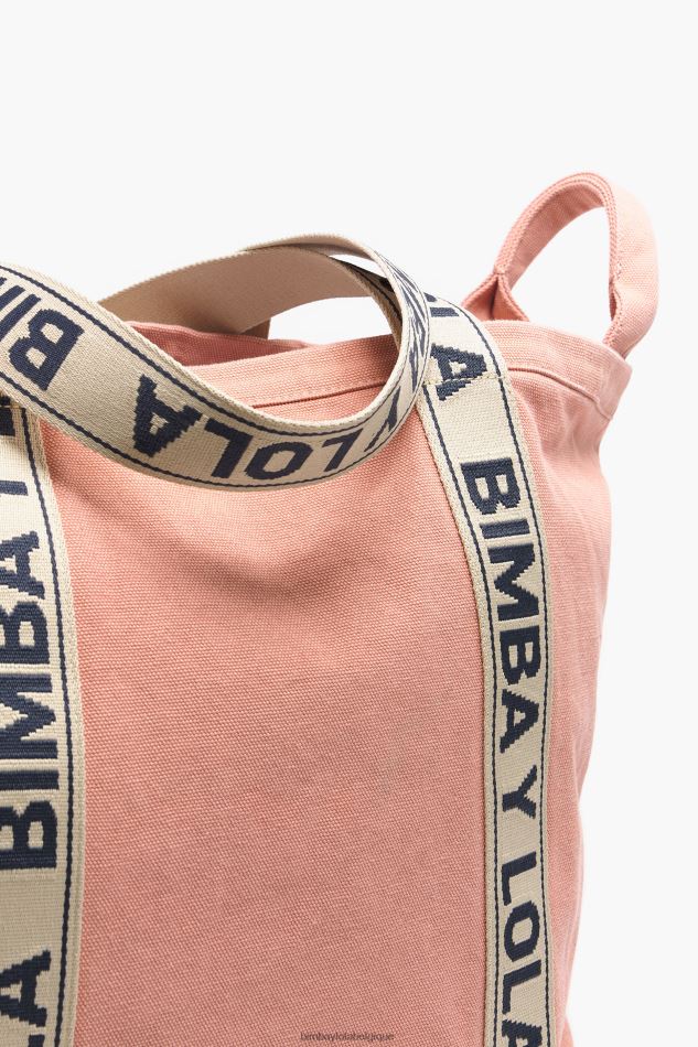 accessoires Bimba Y Lola sac cabas en toile rose HV4486117