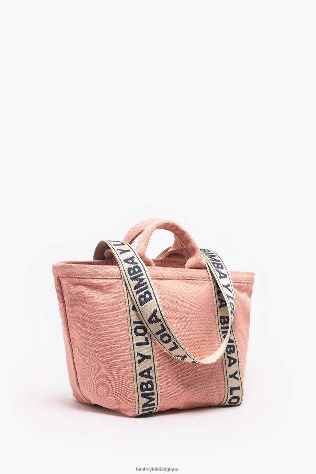 accessoires Bimba Y Lola sac cabas en toile rose HV448683