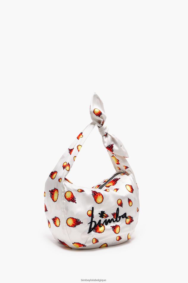 accessoires Bimba Y Lola sac seau en nylon imprimé feu HV4486120